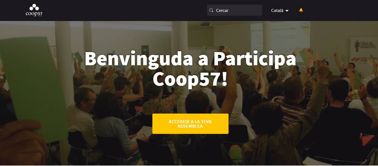 Assemblea virtual per a Coop57