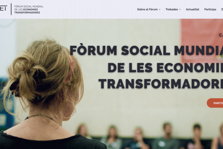 Web Fòrum Social Mundial de les Economies Transformadores