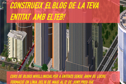 Inscriu-te als cursos de "Blogs i eines 2.0 per a entitats" i "Moodle per a formadors" Curs de blocs