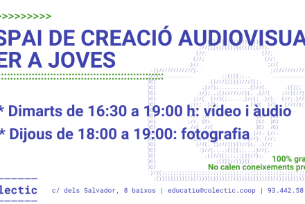 Noves activitats a l'Espai Jove: audiovisual, fabricació digital i punt de trobada!